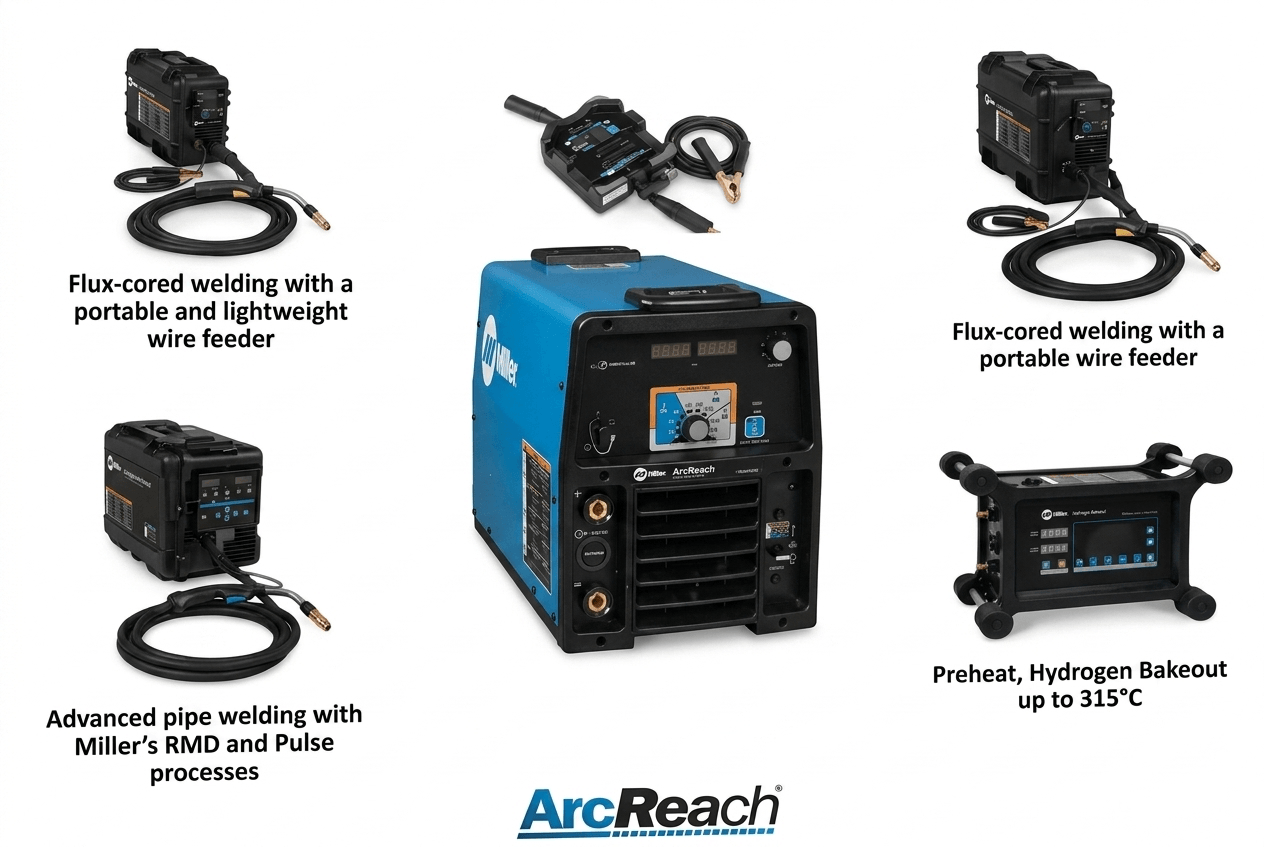 Processo de soldagem Semiautomatico GMAW-CCC / FCAW-G e FCAW-S em tubulação industrial e duto terrestre.